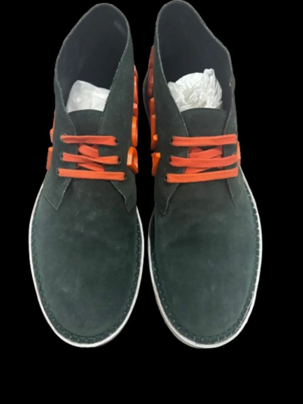 NIB! Authentic Dolce & Gabbana Green Derby Logo Casual Men Sneakers Shoe Size 44